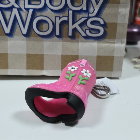 Bath & Body Works Cowgirl Pink Boot Pocketbac Holder Nwt - Picture 2 of 3